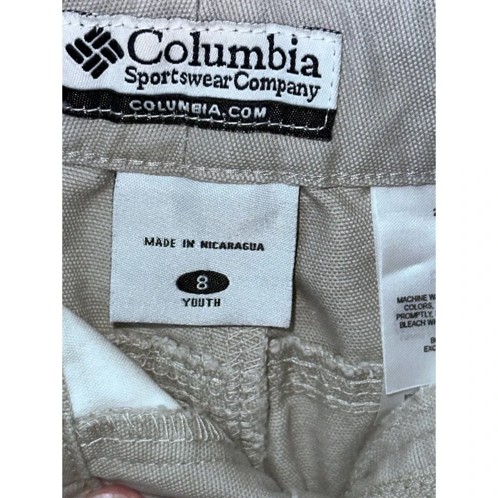 Columbia Girls Camper Girl Pant Fossil Beige AG8126-160 Youth Size 8 NWT‎
